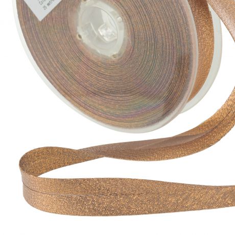 Biais lamé 40/20 Cuivré