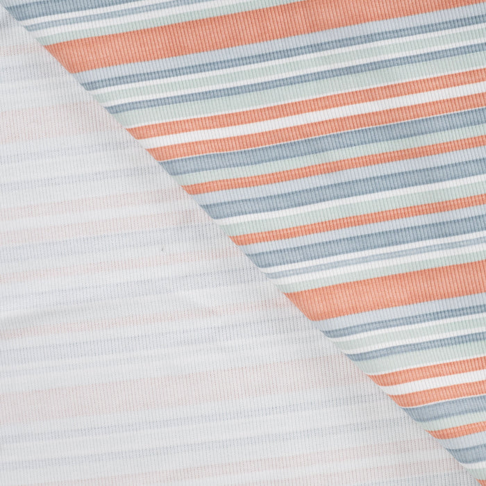 2x2 Rib Dusty Blue Tissus Quality Textiles 