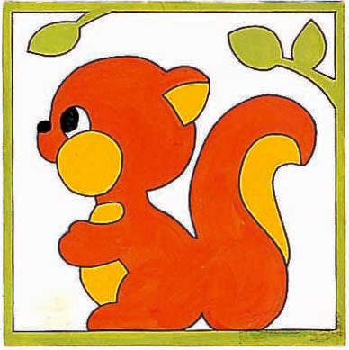 Kit de canevas enfant - Ecureuil