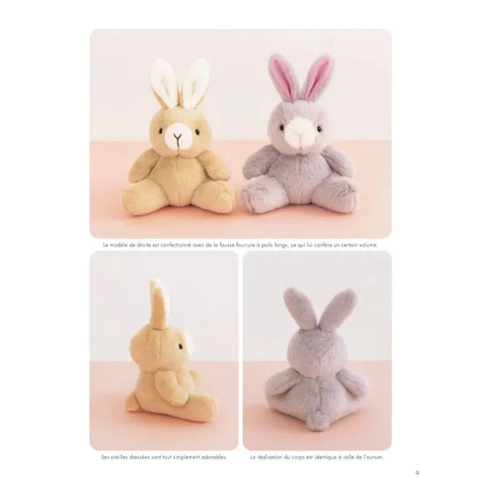 7 PELUCHES A COUDRE - LECONS PAS A PAS Livre Les éditions de saxe 