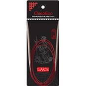 AIGUILLES CIRCULAIRES FIXES METAL CHIAOGOO RED LACE - 150CM - Taille 3.5mm Tricot Chiaogoo 