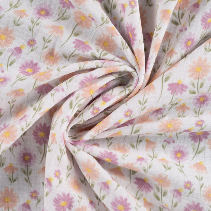 Bambino Printed White Tissus Quality Textiles 