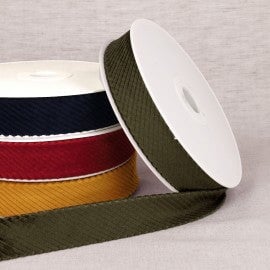 Biais velour grosse côte - Taille 30mm Rubanerie Stéphanoise 