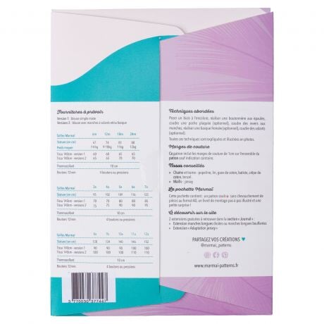 Blouse mixte Duo Alouette - Maimaï Patron Marmaï 