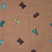 Boucle letters taupe Tissus Quality Textiles 