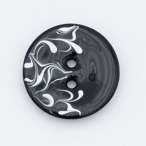 Bouton 2 trous - Coco laqué fantaisie Bouton Giannopoulos 40mm 