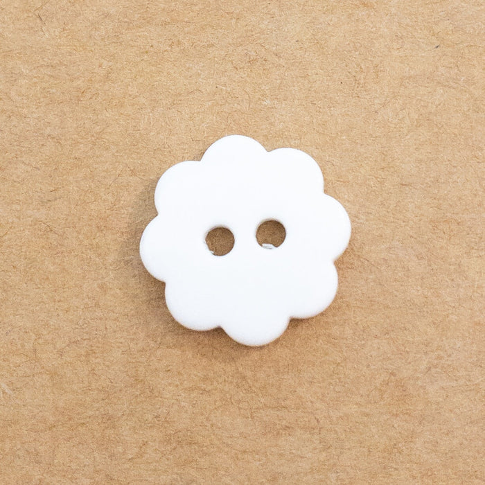 Bouton 2 trous - Fleur découpée - Taille 15mm Bouton Giannopoulos 00 