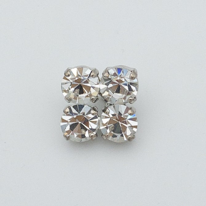 Bouton - Pied fantaisie strass Bouton Fratelli Bonfanti 