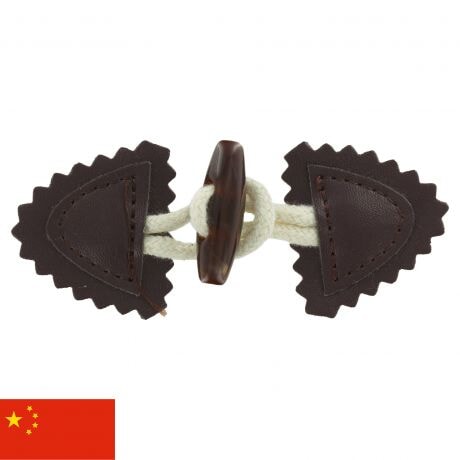 Brandebourg marron enfant 10 x 4 cm Bouton 3Bcom 