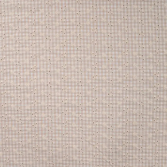 Broderie Anglaise - Cotton Seersucker Embroidery Tissus Quality Textiles 