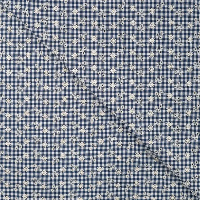 Broderie Anglaise - Cotton Seersucker Embroidery Tissus Quality Textiles 