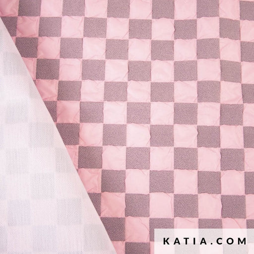 Bubble Chess Board - Rose Tissus Katia 