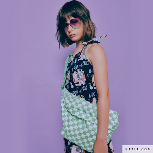 Bubble Chess Board - Vert Tissus Katia 