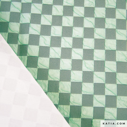 Bubble Chess Board - Vert Tissus Katia 