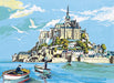 Canevas 45/60 - Le MONT SAINT MICHEL Broderie SEG 