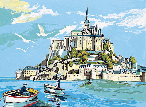 Canevas 45/60 - Le MONT SAINT MICHEL Broderie SEG 