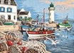 Canevas 45/60 - Le port de pêche Broderie SEG 