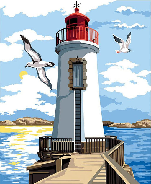 Canevas 60/70 - Le ponton du phare Broderie Margot 