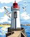 Canevas 60/70 - Le ponton du phare Broderie Margot 