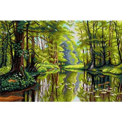 Canevas - CANEVAS ANTIQUE BLANC Broderie Orchidea 