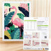 CANEVAS IMPRIME BLANC - DESSIN 30 X 40 CM - FLAMAND TROPICAL Broderie MILPOINT 