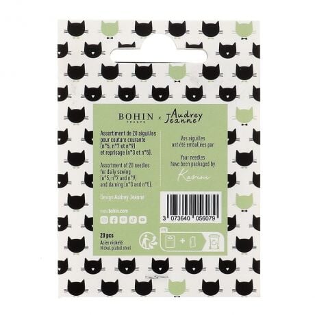 Carnet de 20 aiguilles "Audrey Jeanne" - Bohin Mercerie Bohin 
