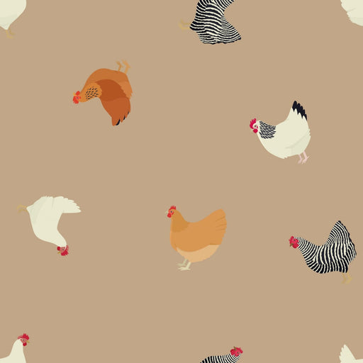 Chickens beach sand Tissus Quality Textiles 