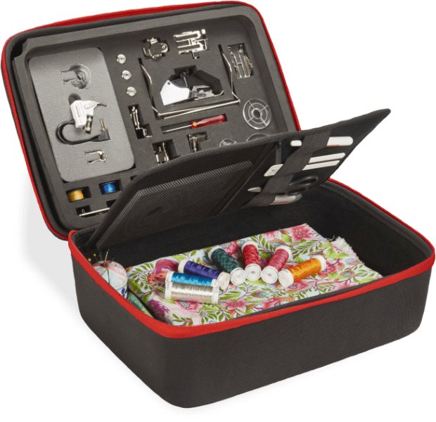 Coffret d’accessoires - Rangement pieds-de-biche, canettes, plaques d'aiguille... - Bernina Machine Bernina 