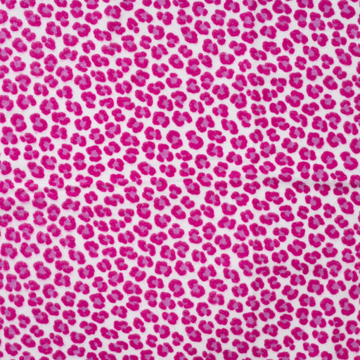 Coton Flanelle Léopard fuchsia Tissus Quality Textiles 