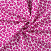 Coton Flanelle Léopard fuchsia Tissus Quality Textiles 