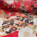 Coupon de Tissu Japonais - Fleurs de Cerisier et Papillons Roses - NAKA FABRICS Tissus Naka Fabrics 