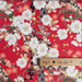 Coupon de Tissu Japonais - Fleurs de Cerisier et Papillons Roses - NAKA FABRICS Tissus Naka Fabrics 