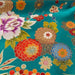 Coupon de Tissu Japonais - Jardin Turquoise - NAKA FABRICS Tissus Naka Fabrics 