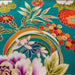 Coupon de Tissu Japonais - Jardin Turquoise - NAKA FABRICS Tissus Naka Fabrics 