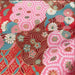 Coupon de Tissu Japonais - Mosaïque Rose et Turquoise Réversible - NAKA FABRICS Tissus Naka Fabrics 