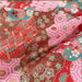 Coupon de Tissu Japonais - Mosaïque Rose et Turquoise Réversible - NAKA FABRICS Tissus Naka Fabrics 