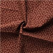 Coupon patchwork - JAPONAIS FLEURS FOND BORDEAUX Tissus MILPOINT 