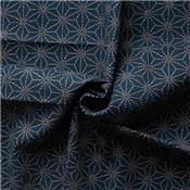 Coupon patchwork - JAPONAIS GRAND GEO INDIGO Tissus MILPOINT 