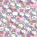 Coupon patchwork -Tissu Hello Kitty pause rose - 50x55cm Tissus 3b com 