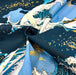 Coupon Tissu Japonais - Grande Vague Hokusai Bleu Marine - NAKA FABRICS Tissus Naka Fabrics 