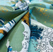 Coupon Tissu Japonais - Vagues Hokusai Bleu Ciel et Or - NAKA FABRICS Tissus Naka Fabrics 