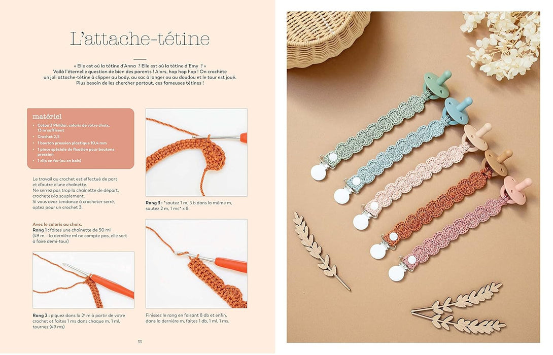 CREATIONS POUR BEBE AU CROCHET Livre Solar 