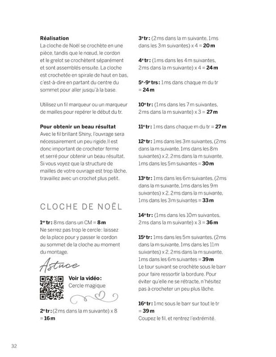 DECO DE NOEL AU CROCHET - 10 CREATIONS POUR UNE AMBIANCE CHALEUREUSE Livre Marabout 