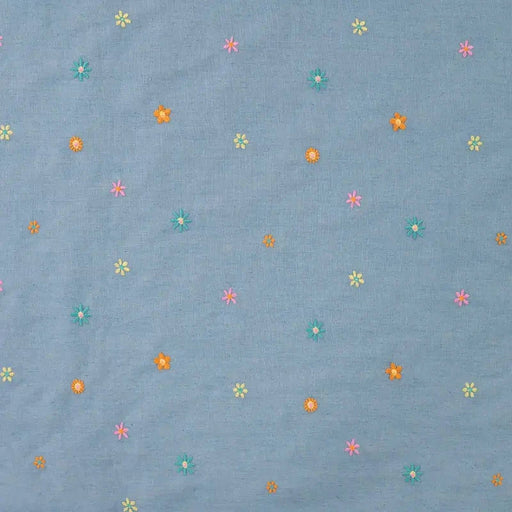 Denim Embroidery Tissus Quality Textiles 