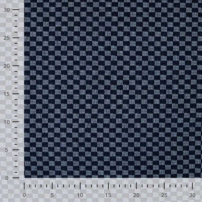 Denim Jacquard Check Tissus Quality Textiles 