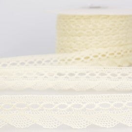 Dentelle coton Rubanerie Stéphanoise 