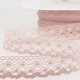 Dentelle coton Rubanerie Stéphanoise 77 - Vieux rose 