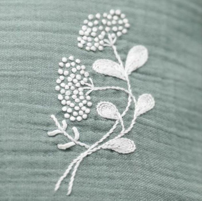 EASY CUSTO - Planche fleurie Jeannette - Kit Un chat dans l'aiguille - fabrication 100% française Broderie Un chat dans l'aiguille 