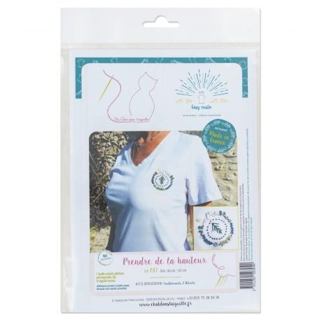 EASY CUSTO -Prendre de la hauteur- Kit Un chat dans l'aiguille - fabrication 100% française (Copie) Broderie Un chat dans l'aiguille 
