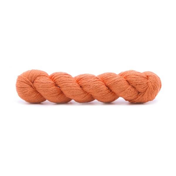 Echeveau 50g - 100% soie - Bourette - Spun Silk world Tricot Maison du Haut Mercier 0120-PUMPKIN 